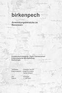 Projektarbeit Baubiologie Birkenpech