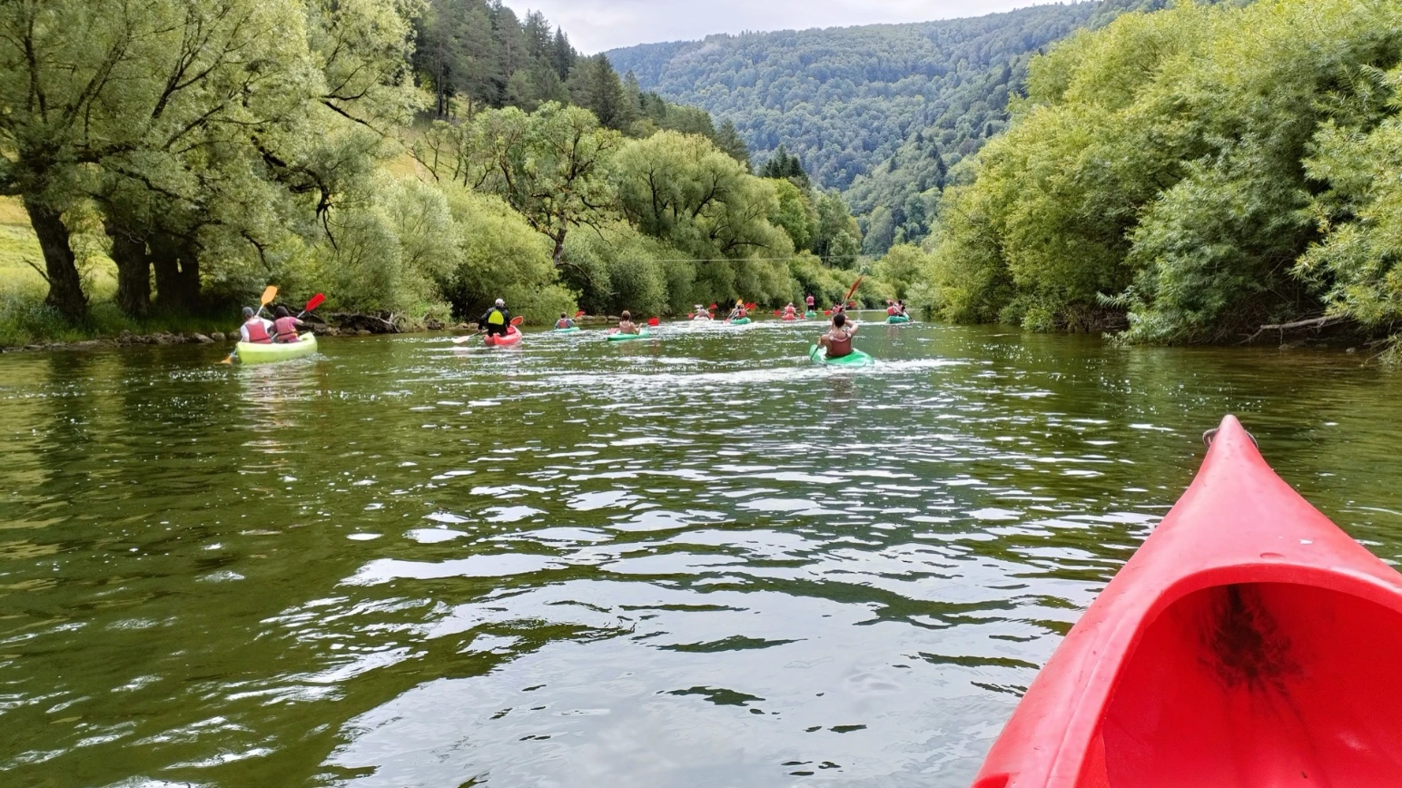 Course d’école sur le Doubs